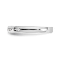 14k White Gold 1/5 ct Lab Grown Diamond VS/SI+ G+ 11 Stone Complete Band