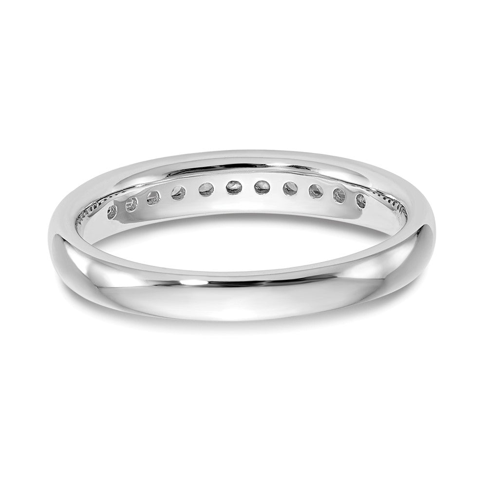 14k White Gold 1/5 ct Lab Grown Diamond VS/SI+ G+ 11 Stone Complete Band