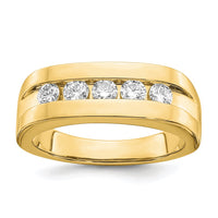 IBGoodman 10k 3/4 ct Lab Grown Diamond VS/SI+ G+ Complete Men's Band