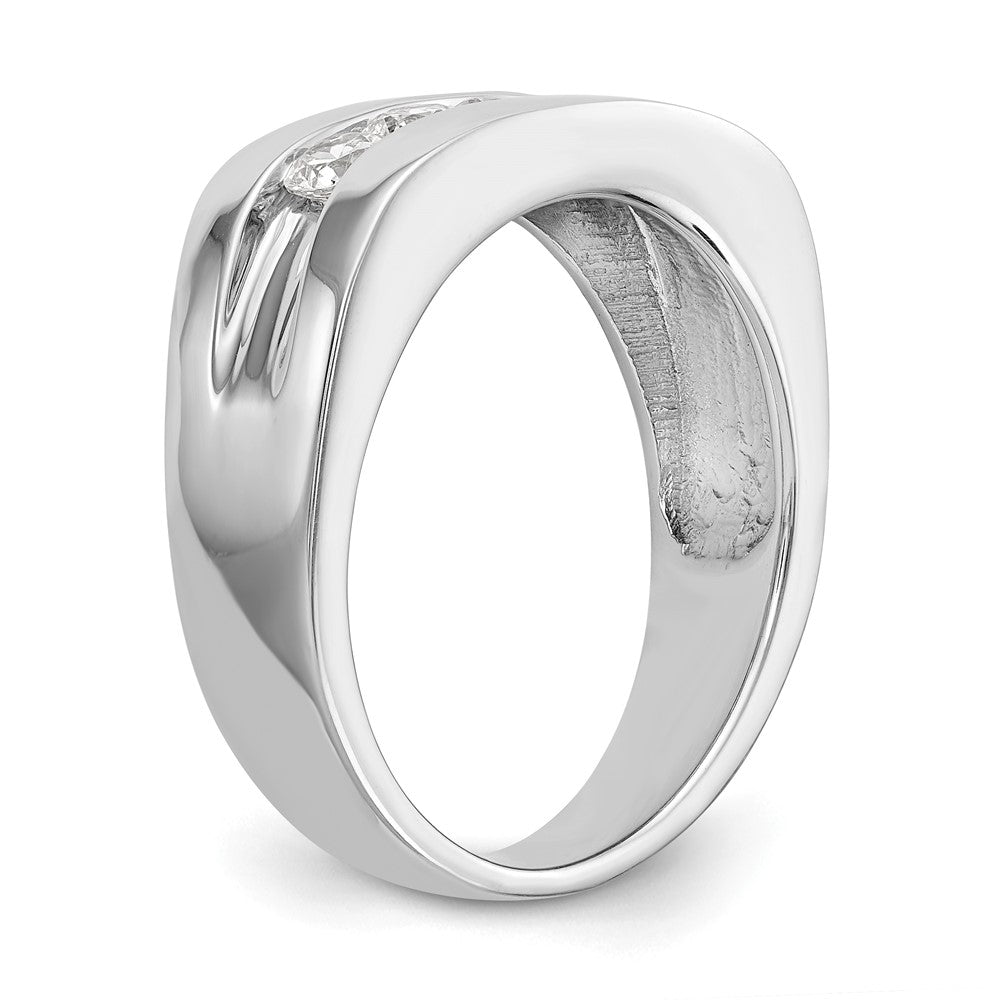 14k 3/4 ct Lab Grown Diamond VS/SI+ G+ Complete Men's Band