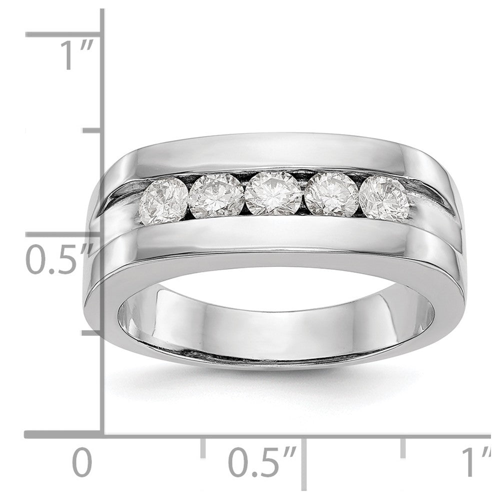 14k 3/4 ct Lab Grown Diamond VS/SI+ G+ Complete Men's Band