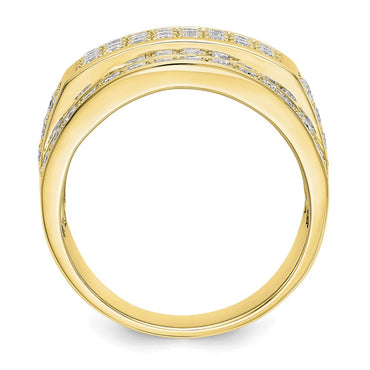 10k 2 ct Lab Grown Diamond VS/SI+ G+ Men's Ring