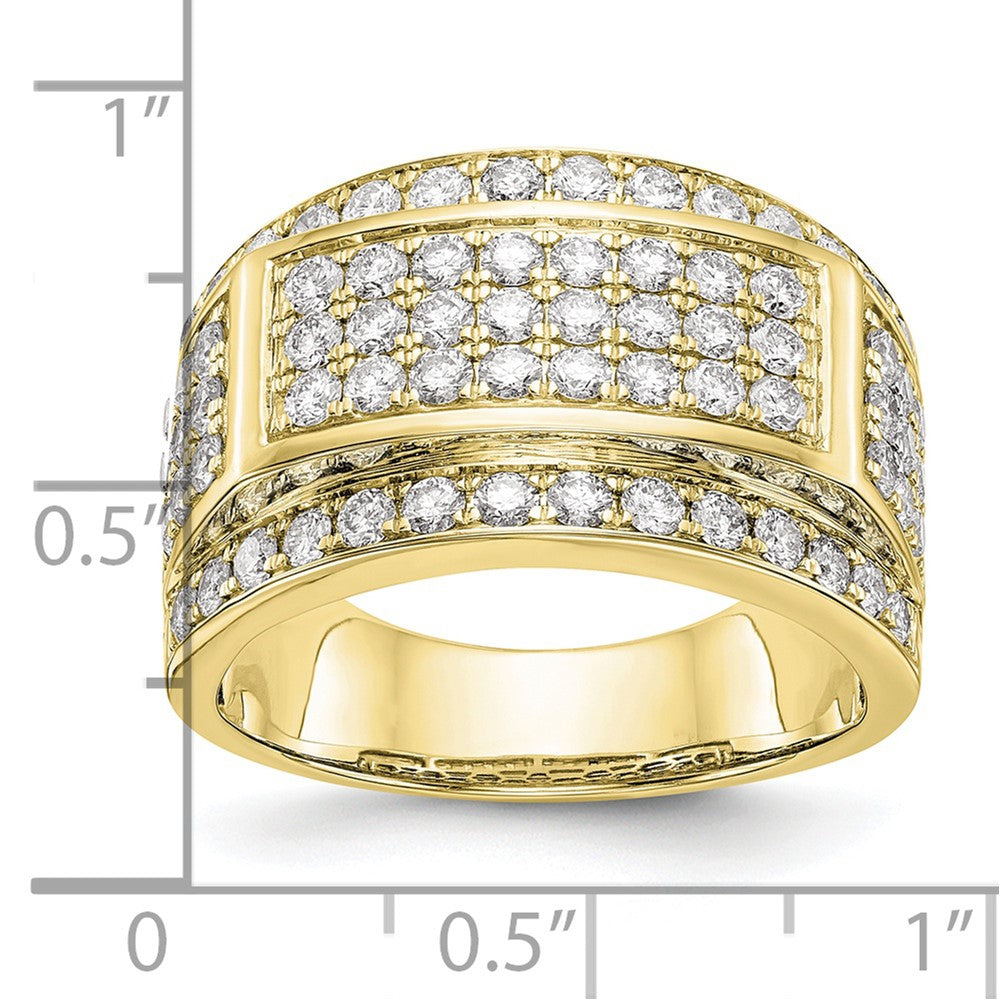 10k 2 ct Lab Grown Diamond VS/SI+ G+ Men's Ring