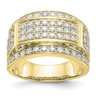 10k 2 ct Lab Grown Diamond VS/SI+ G+ Men's Ring