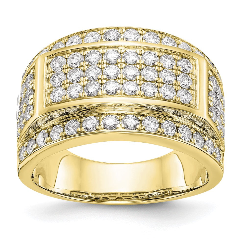 10k 2 ct Lab Grown Diamond VS/SI+ G+ Men's Ring