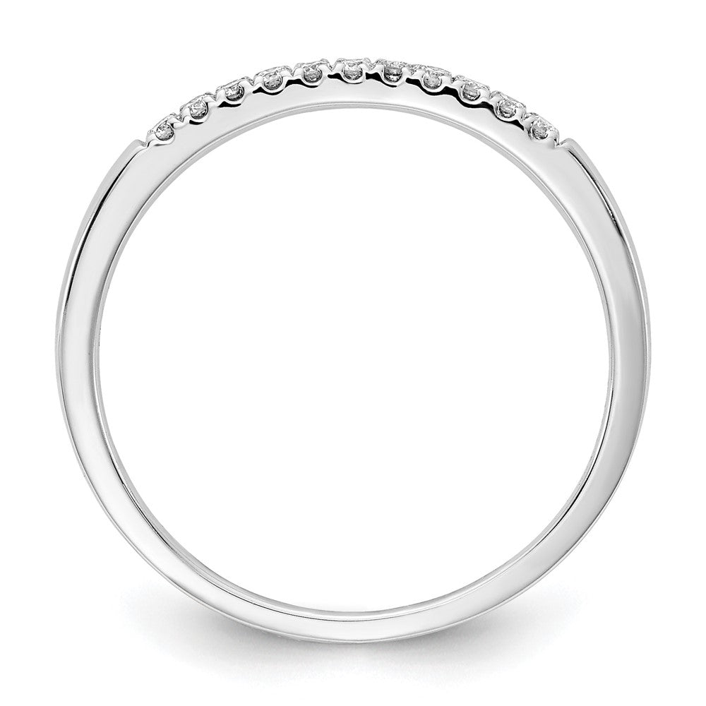 14k White Gold 1/10 ct Lab Grown Diamond VS/SI+ G+ Complete Wedding Band