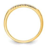 14k 1/10 ct Lab Grown Diamond VS/SI+ G+ Complete Wedding Band