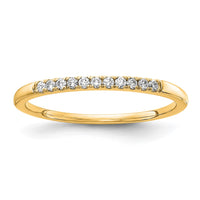14k 1/10 ct Lab Grown Diamond VS/SI+ G+ Complete Wedding Band
