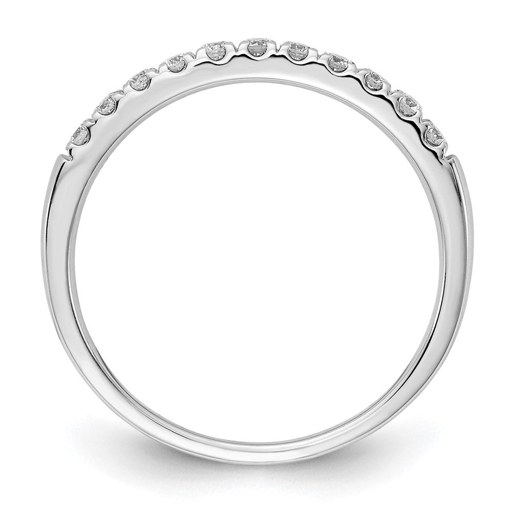 14k White Gold 1/5ct Lab Grown Diamond VS/SI+ G+ Complete Wedding Band
