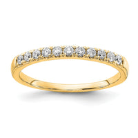 14k 1/5ct Lab Grown Diamond VS/SI+ G+ Complete Wedding Band