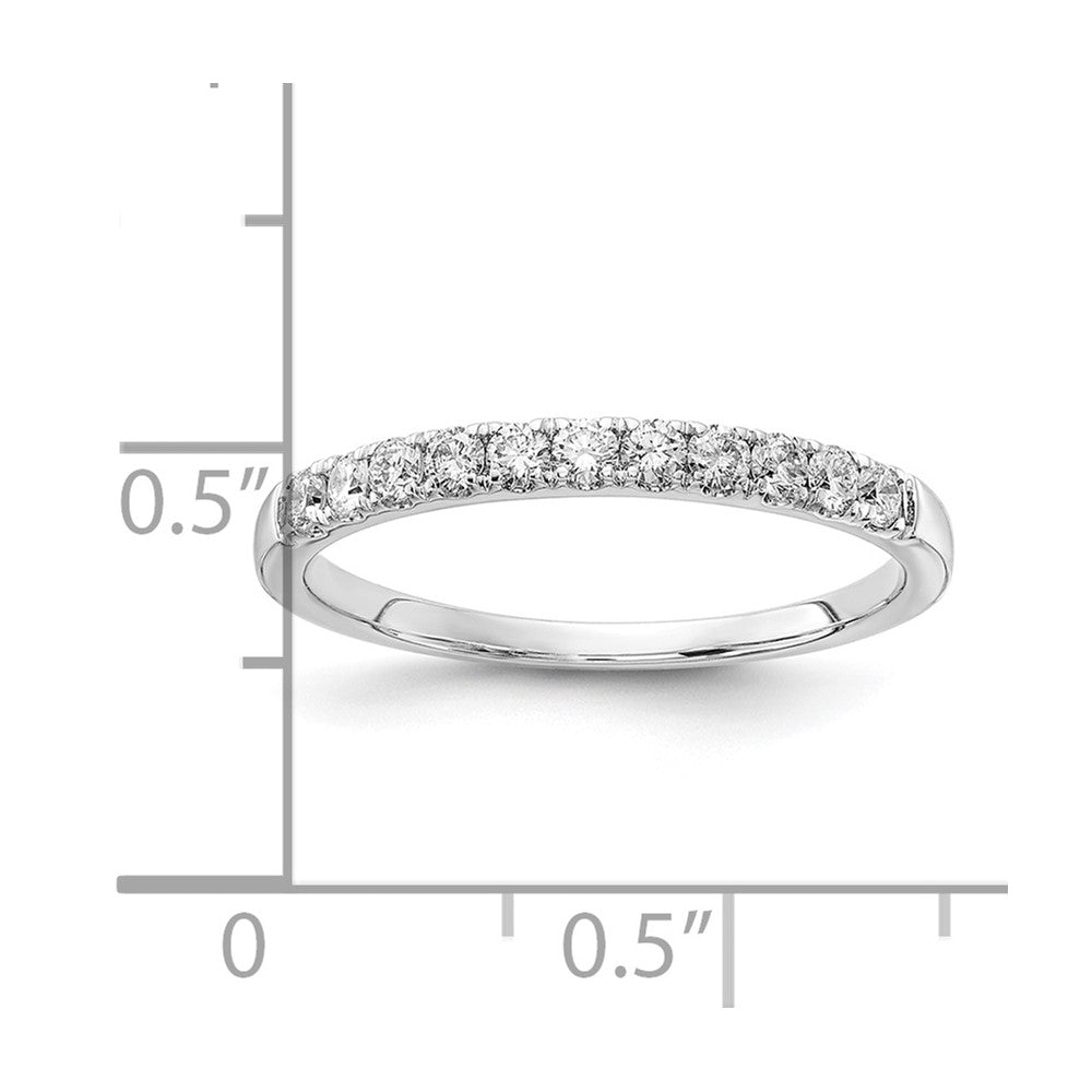 14k White Gold 1/3 ct Lab Grown Diamond VS/SI+ G+ Complete Wedding Band