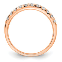 14k Rose Gold 1/2 ct Lab Grown Diamond VS/SI+ G+ Complete Wedding Band