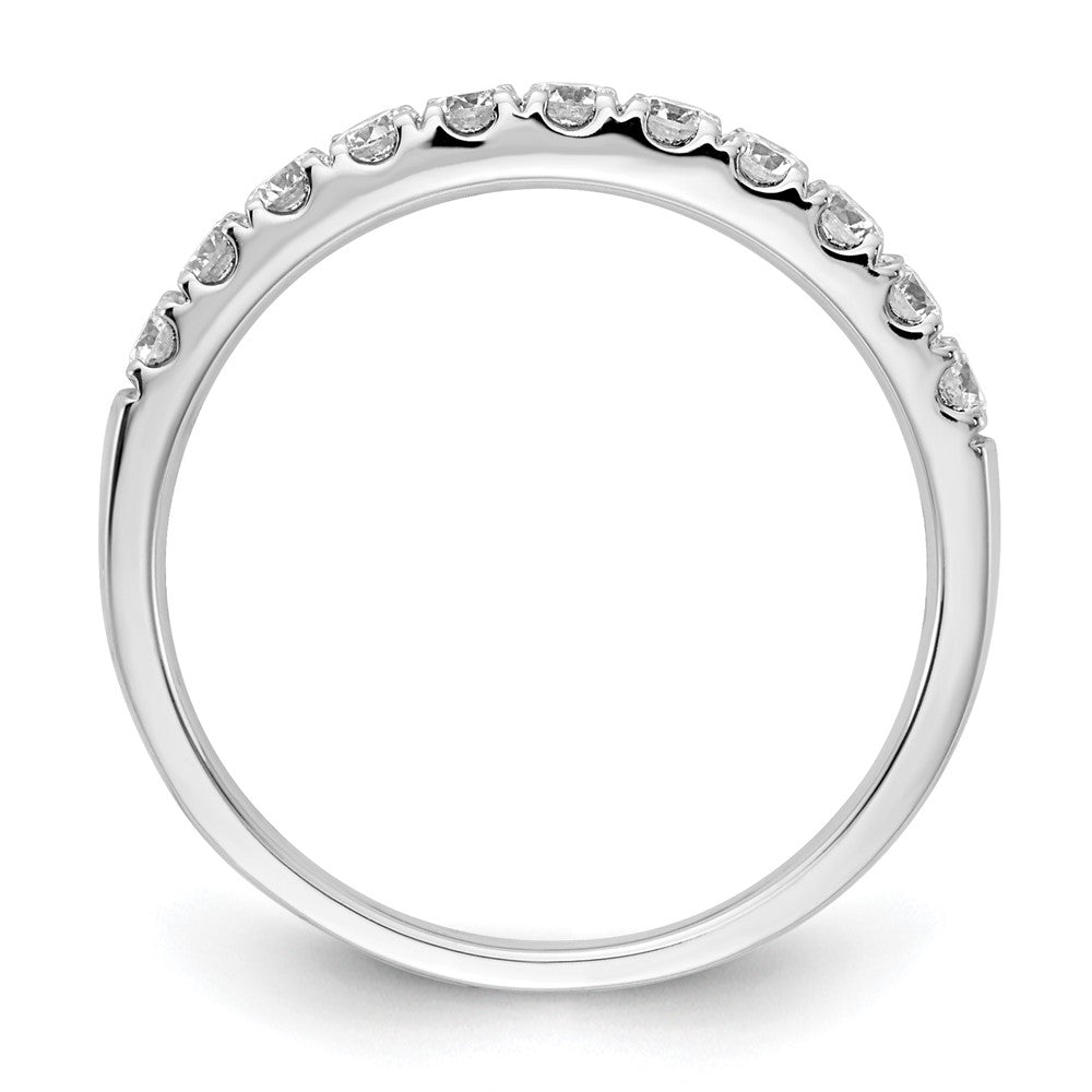 14k White Gold 1/2 ct Lab Grown Diamond VS/SI+ G+ Complete Wedding Band