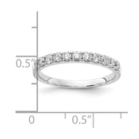 14k White Gold 1/2 ct Lab Grown Diamond VS/SI+ G+ Complete Wedding Band