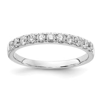 14k White Gold 1/2 ct Lab Grown Diamond VS/SI+ G+ Complete Wedding Band