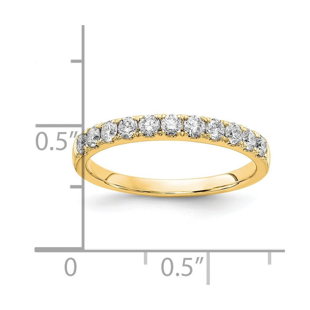 14k 1/2 ct Lab Grown Diamond VS/SI+ G+ Complete Wedding Band
