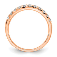 14k Rose Gold 1/2 ct Lab Grown Diamond VS/SI+ G+ Complete Wedding Band