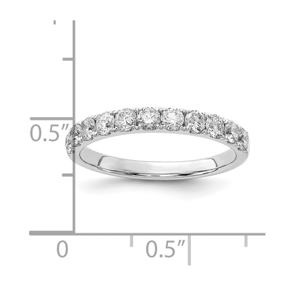 14k White Gold 3/4 ct Lab Grown Diamond VS/SI+ G+ Complete Wedding Band