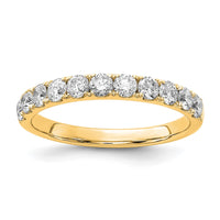 14k 3/4 ct Lab Grown Diamond VS/SI+ G+ Complete Wedding Band