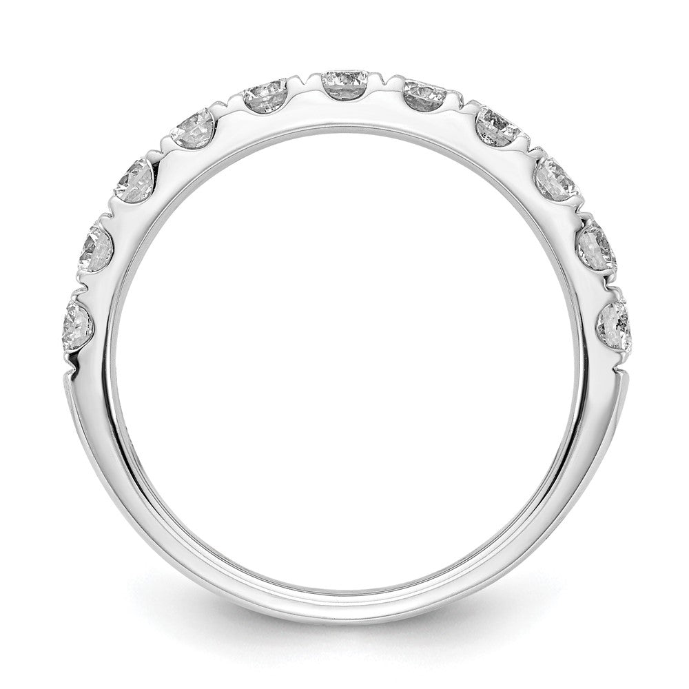 14k White Gold 1 ct Lab Grown Diamond VS/SI+ G+ Complete Wedding Band