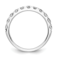 14k White Gold 1 ct Lab Grown Diamond VS/SI+ G+ Complete Wedding Band