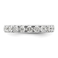 14k White Gold 1 ct Lab Grown Diamond VS/SI+ G+ Complete Wedding Band