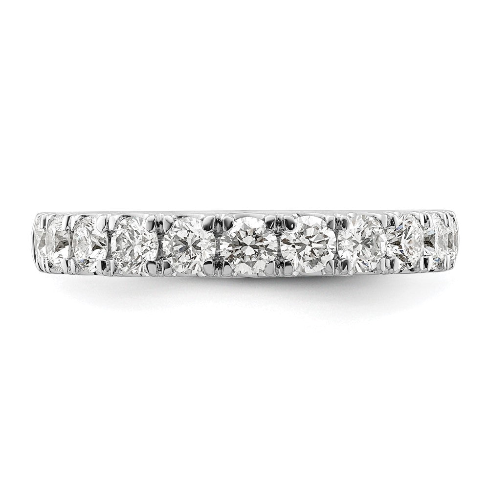 14k White Gold 1 ct Lab Grown Diamond VS/SI+ G+ Complete Wedding Band