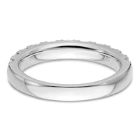 14k White Gold 1 ct Lab Grown Diamond VS/SI+ G+ Complete Wedding Band