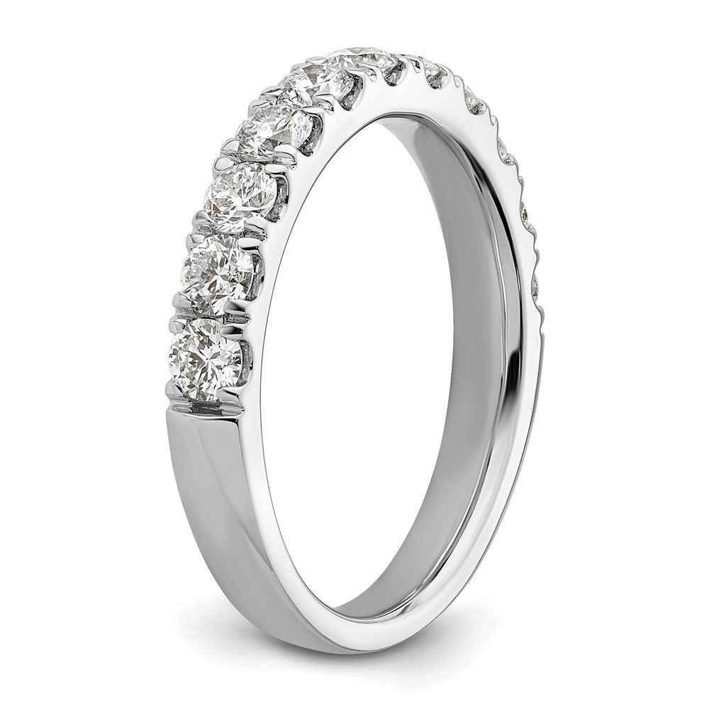14k White Gold 1 ct Lab Grown Diamond VS/SI+ G+ Complete Wedding Band