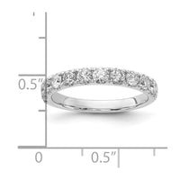 14k White Gold 1 ct Lab Grown Diamond VS/SI+ G+ Complete Wedding Band