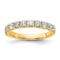 14k 1 ct Lab Grown Diamond VS/SI+ G+ Complete Wedding Band