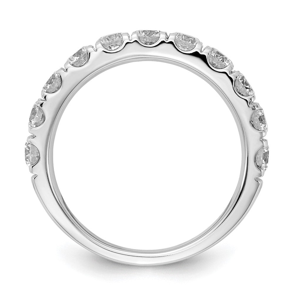 14k White Gold 2 ct Lab Grown Diamond VS/SI+ G+ Complete Wedding Band