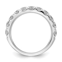 14k White Gold 1 1/2 ct Lab Grown Diamond VS/SI+ G+ Complete Wedding Band