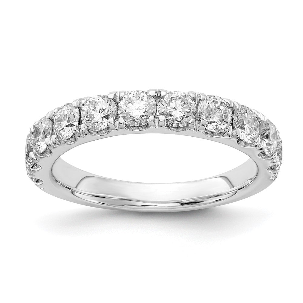 14k White Gold 1 1/2 ct Lab Grown Diamond VS/SI+ G+ Complete Wedding Band