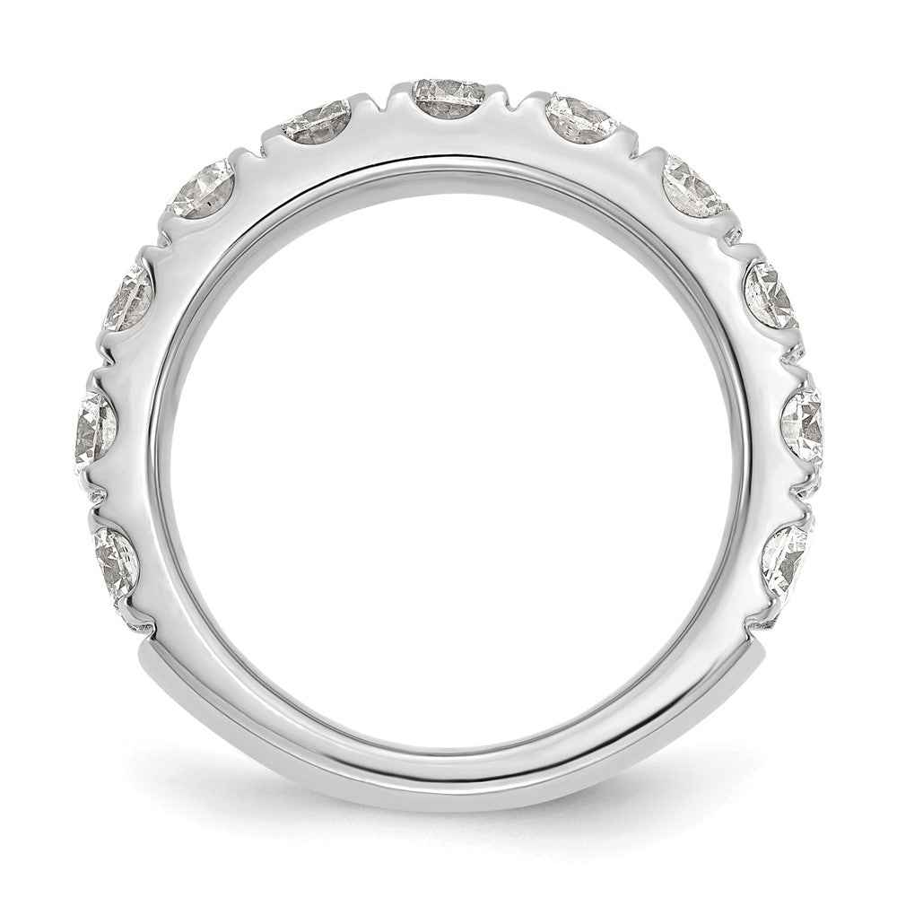 14k White Gold 2 ct Lab Grown Diamond VS/SI+ G+ Complete Wedding Band