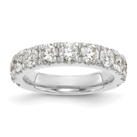 14k White Gold 2 ct Lab Grown Diamond VS/SI+ G+ Complete Wedding Band