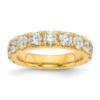 14k 2 ct Lab Grown Diamond VS/SI+ G+ Complete Wedding Band