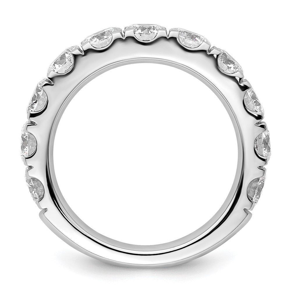 14k White Gold 3ct Lab Grown Diamond VS+ F+ Comp Wedding Band