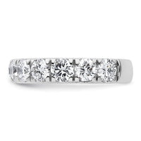 14k White Gold 3ct Lab Grown Diamond VS+ F+ Comp Wedding Band