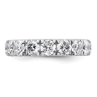 14k White Gold 3ct Cert Lab Grown Diamond VS+ F+ Comp Wedding Band