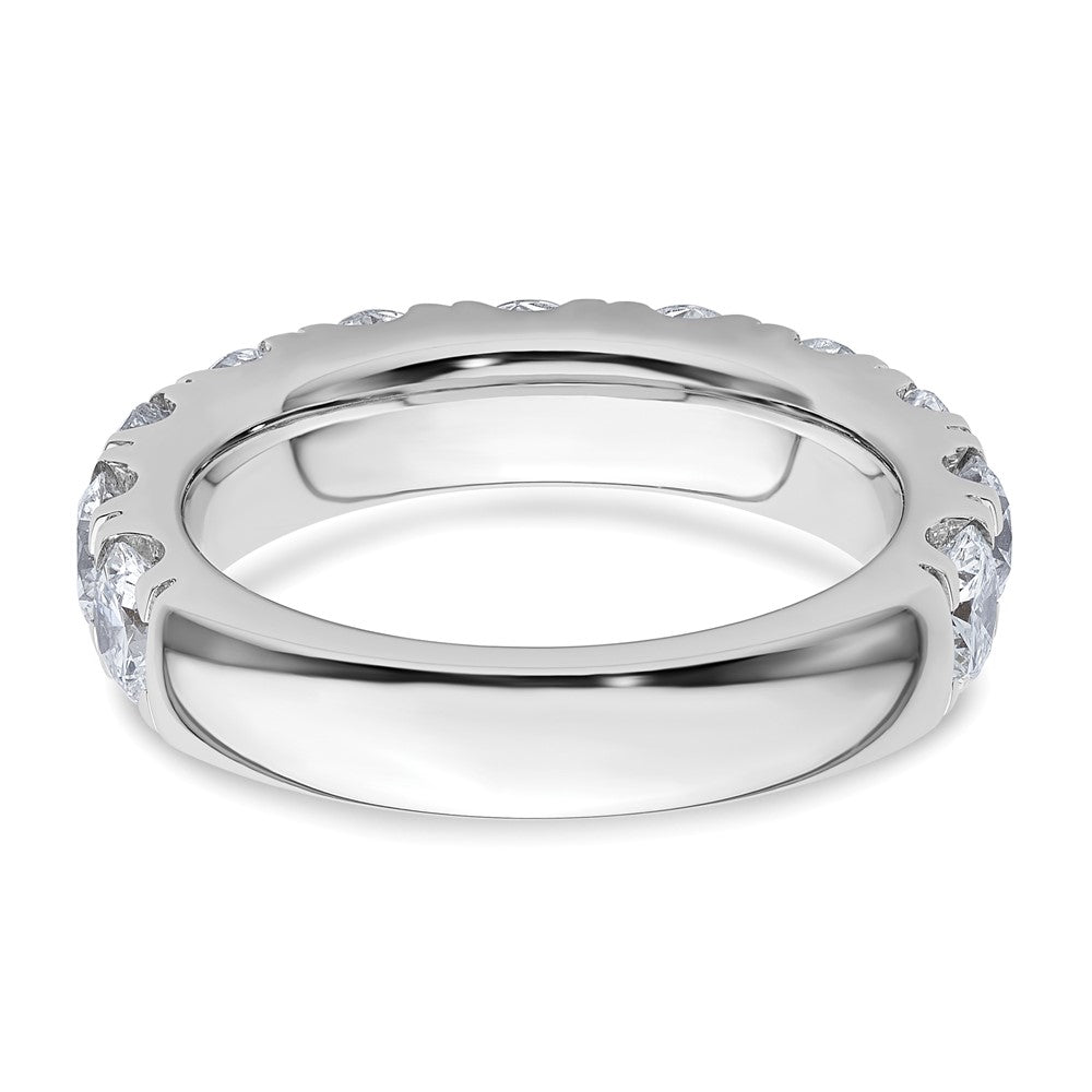 14k White Gold 3ct Lab Grown Diamond VS+ F+ Comp Wedding Band