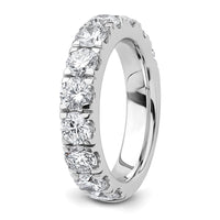 14k White Gold 3ct Cert Lab Grown Diamond VS+ F+ Comp Wedding Band