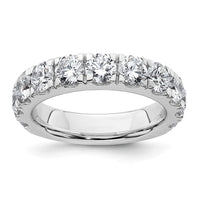 14k White Gold 3ct Lab Grown Diamond VS+ F+ Comp Wedding Band