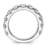 14k White Gold 4ct Cert Lab Grown Diamond VS+ F+ Comp Wedding Band