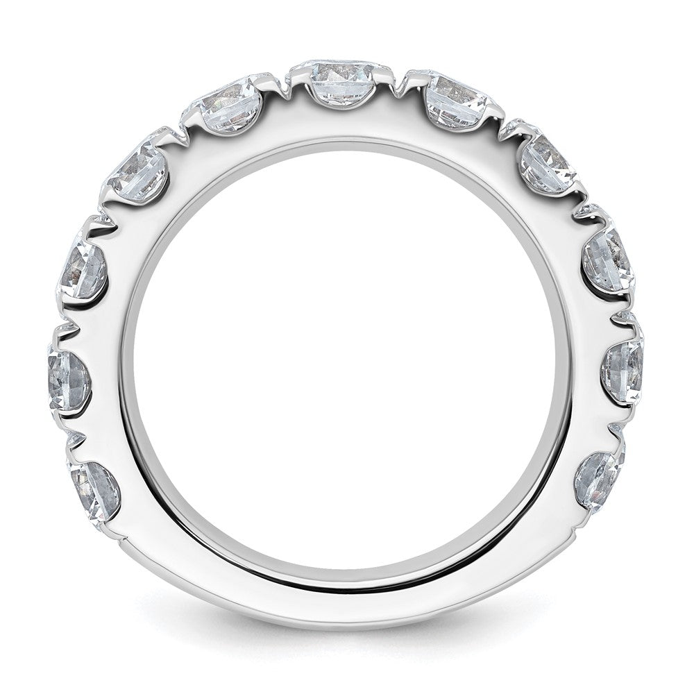 14k White Gold 4ct Lab Grown Diamond VS+ F+ Comp Wedding Band