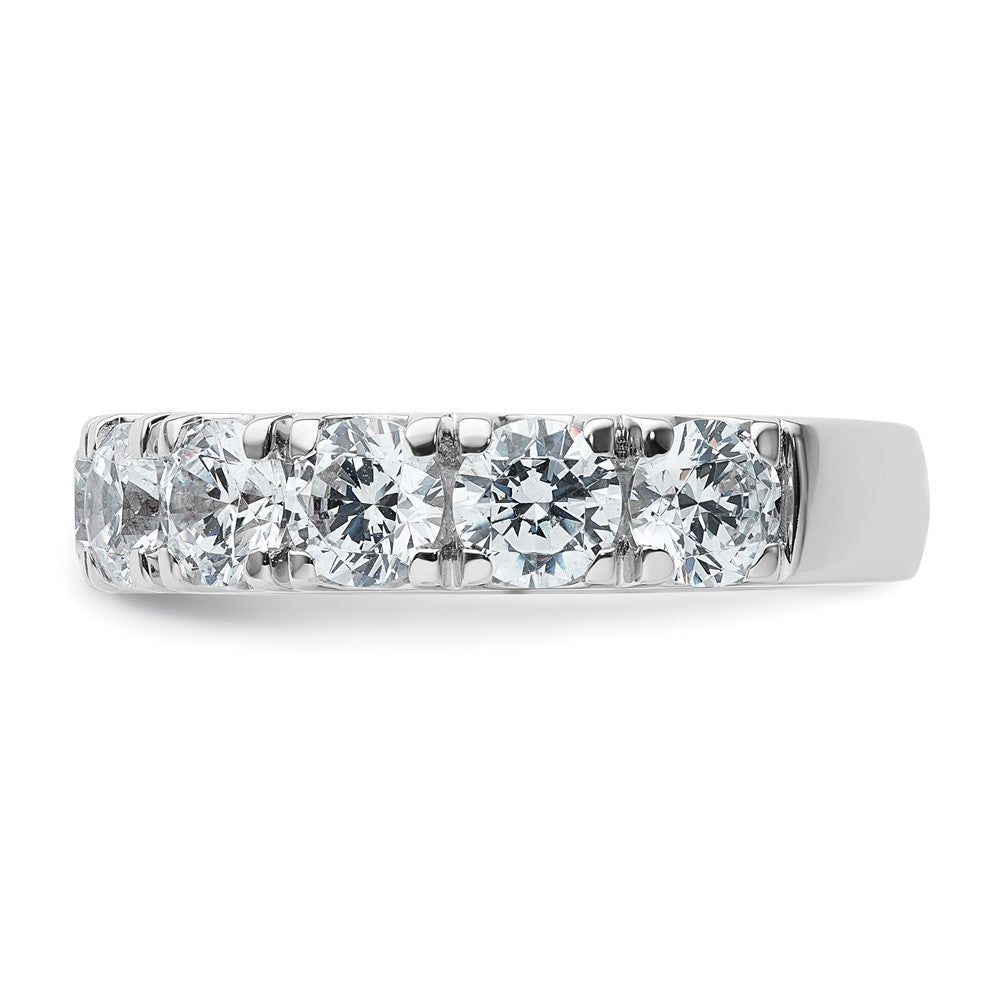14k White Gold 4ct Lab Grown Diamond VS+ F+ Comp Wedding Band