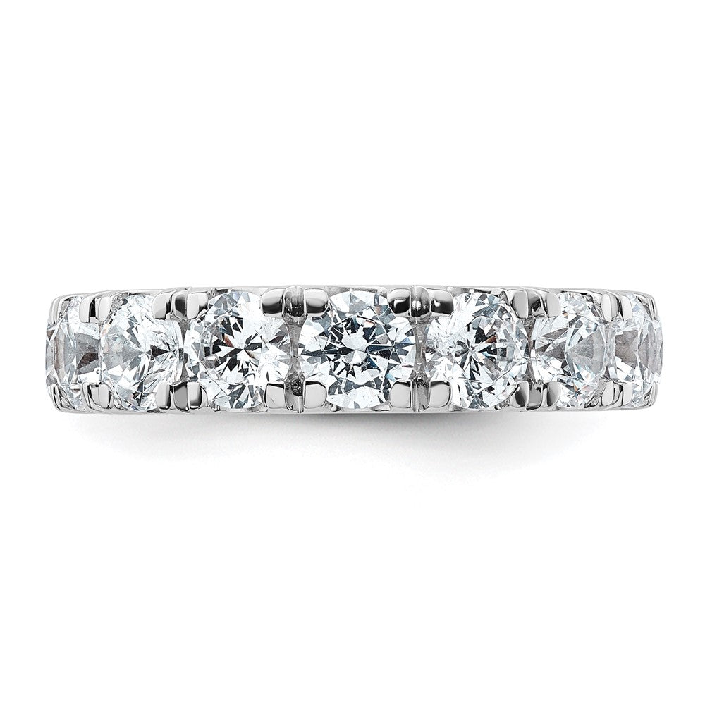 14k White Gold 4ct Cert Lab Grown Diamond VS+ F+ Comp Wedding Band