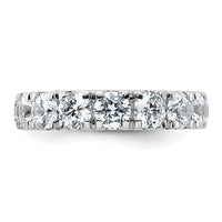 14k White Gold 4ct Cert Lab Grown Diamond VS+ F+ Comp Wedding Band