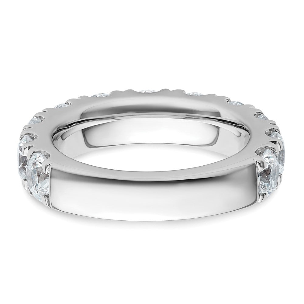 14k White Gold 4ct Cert Lab Grown Diamond VS+ F+ Comp Wedding Band
