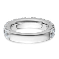 14k White Gold 4ct Cert Lab Grown Diamond VS+ F+ Comp Wedding Band